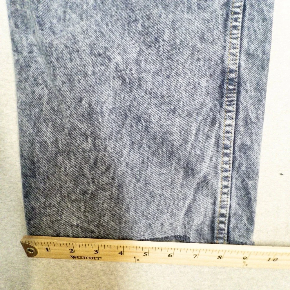 Vtg 1997 Levis 565 Wide Leg Womens 12 Rough Hem Made In USA Stone‎ Wash